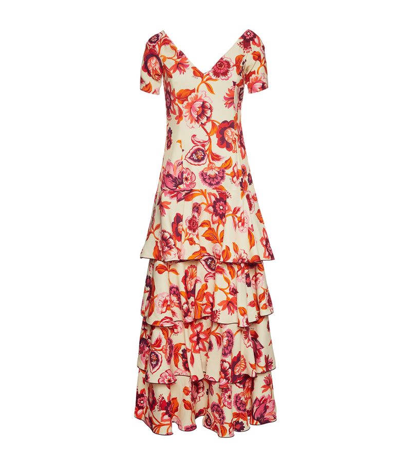 La Doublej La Doublej Floral Flamenco Maxi Dress