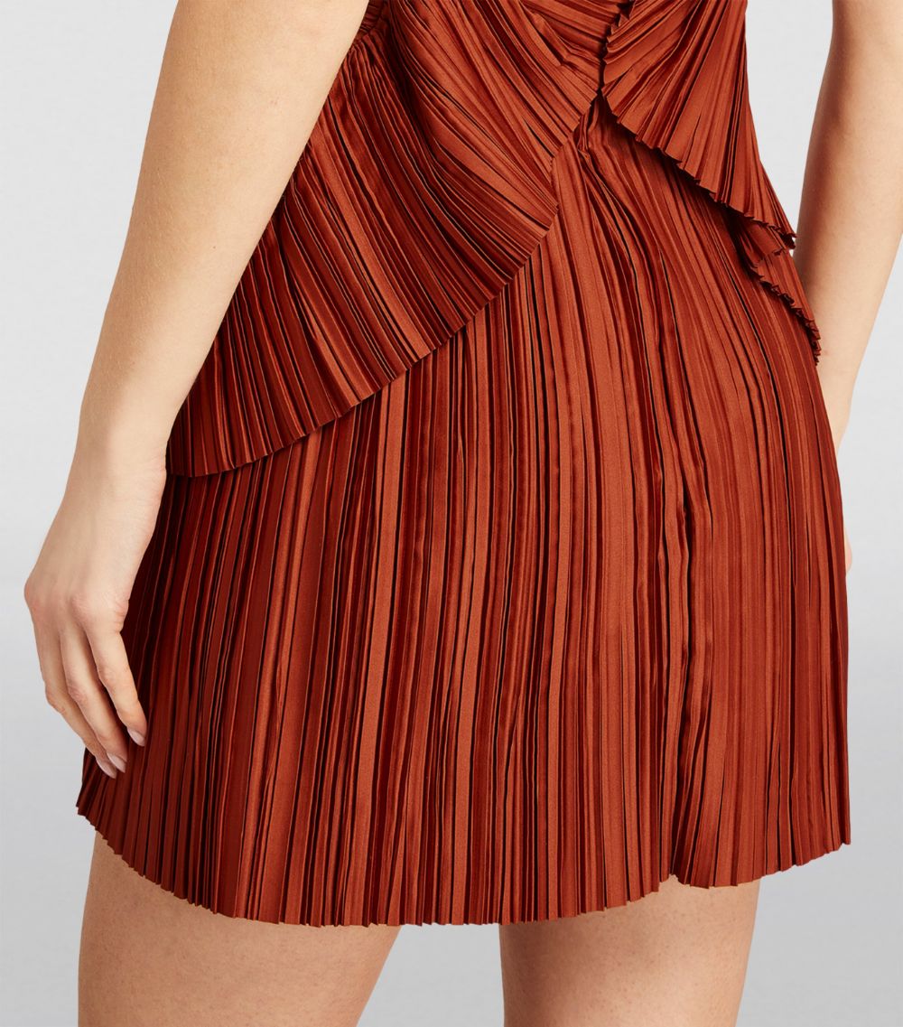 Cult Gaia Cult Gaia Pleated Charlique Mini Dress