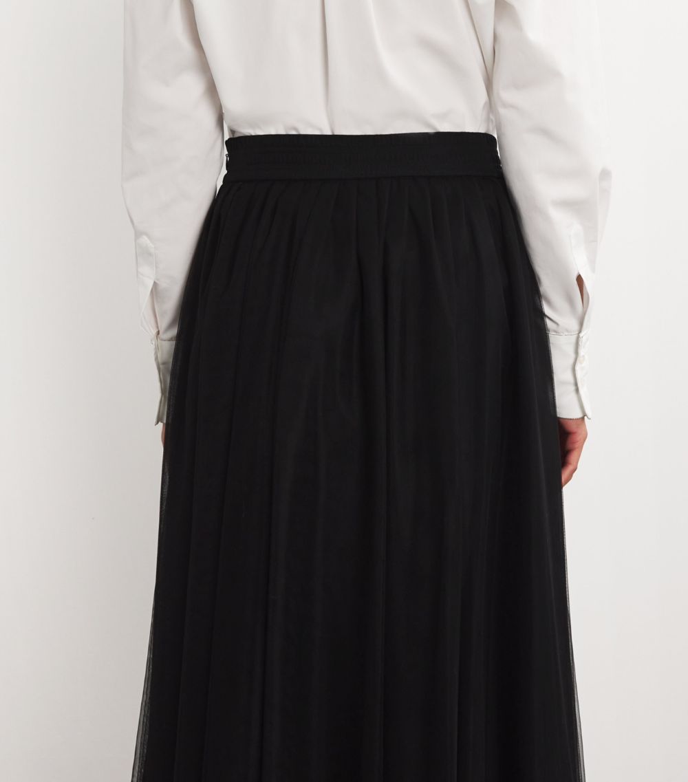 Fabiana Filippi Fabiana Filippi Tulle Gathered Midi Skirt