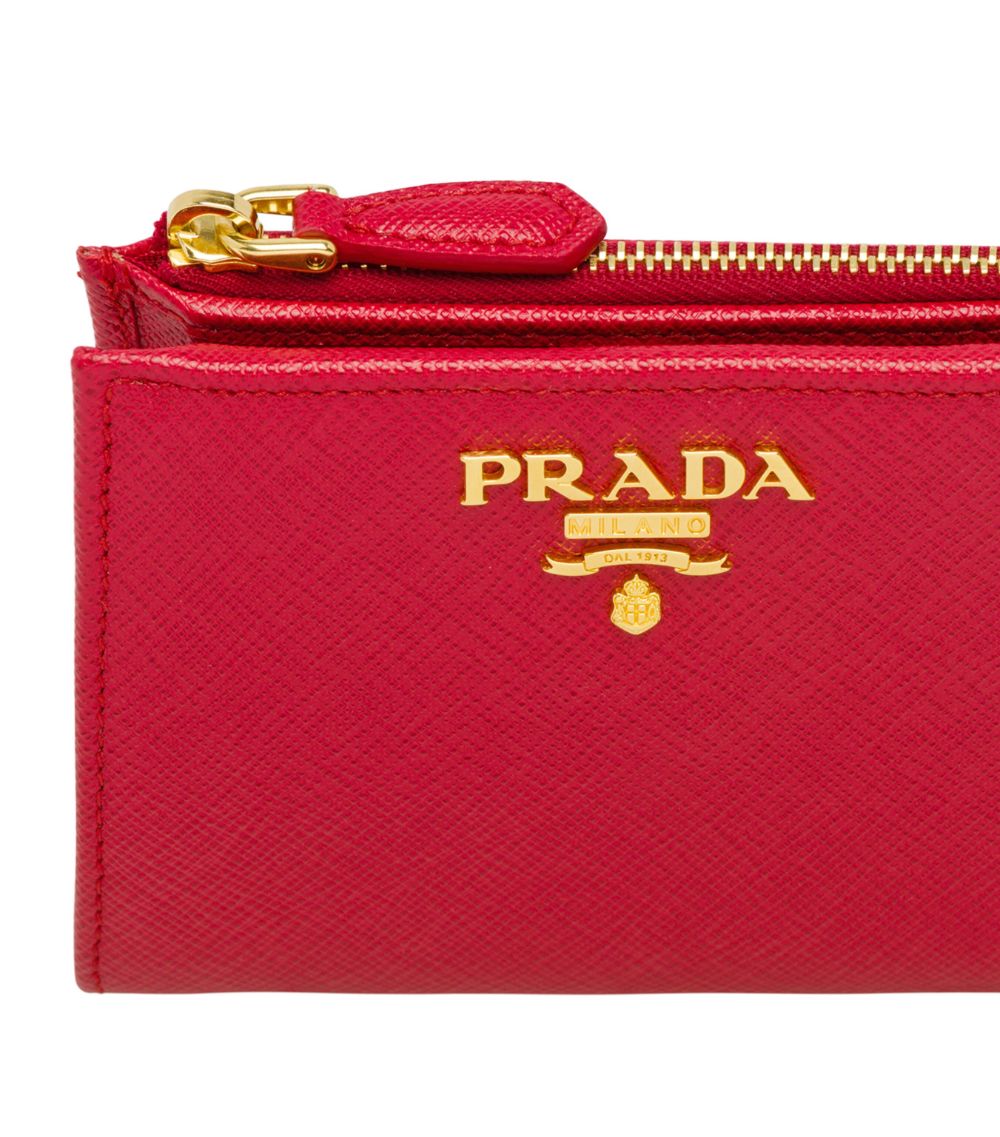 Prada Prada Small Saffiano Leather Wallet