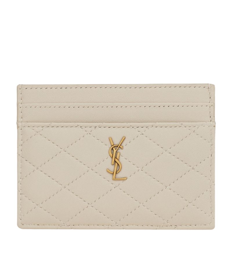 Saint Laurent Saint Laurent Leather Gaby Card Holder