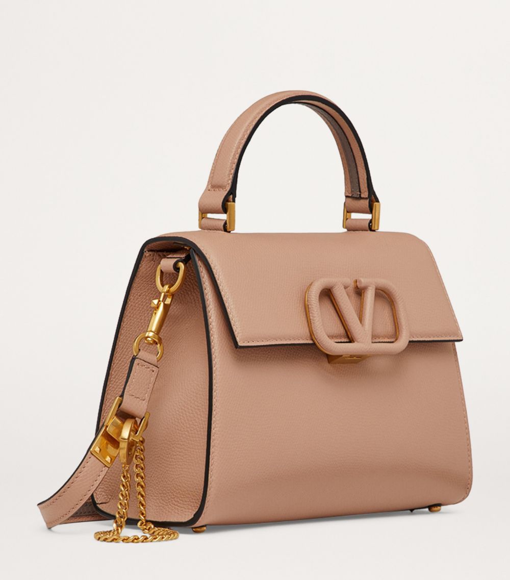 VALENTINO GARAVANI Valentino Garavani Small Calf Leather Vsling Top-Handle Bag