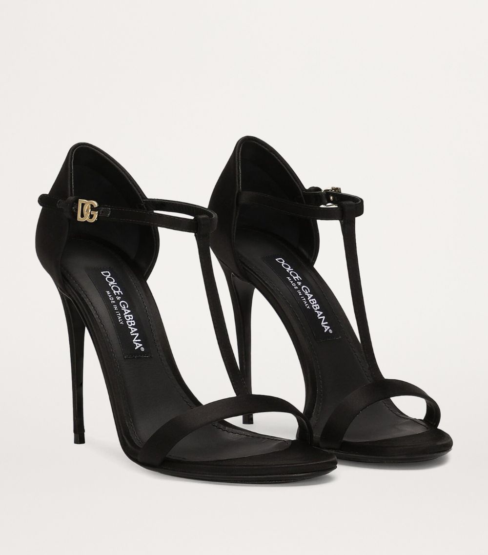 Dolce & Gabbana Dolce & Gabbana Satin Keira Heeled Sandals 105