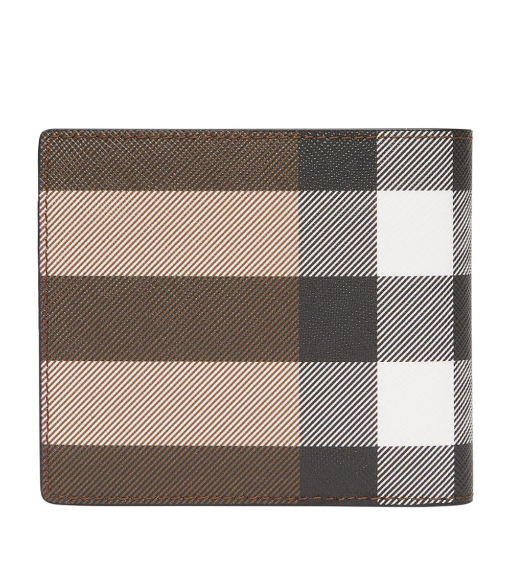 Burberry Burberry E-Canvas Check Bifold Wallet