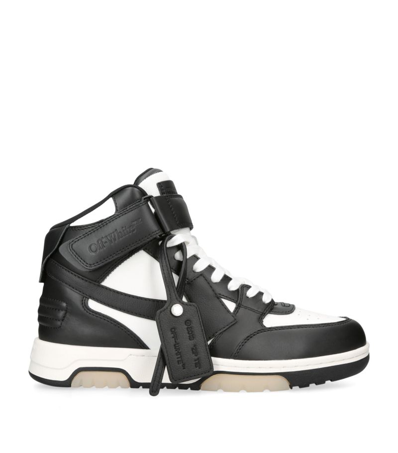 OFF-WHITE Off-White Leather Out Of Office High-Top Sneakers