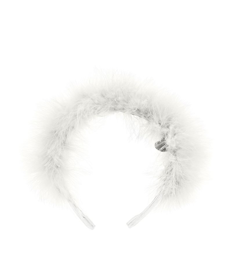 Monnalisa Monnalisa Feather-Trim Headband