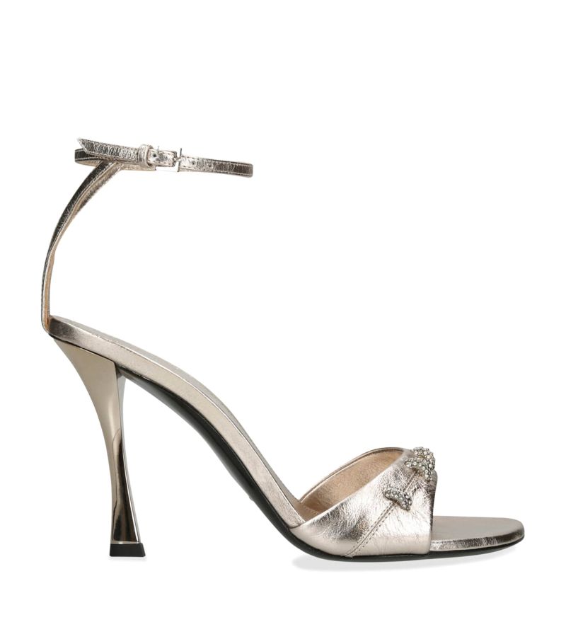 Givenchy Givenchy Leather Stitch Heeled Sandals 95