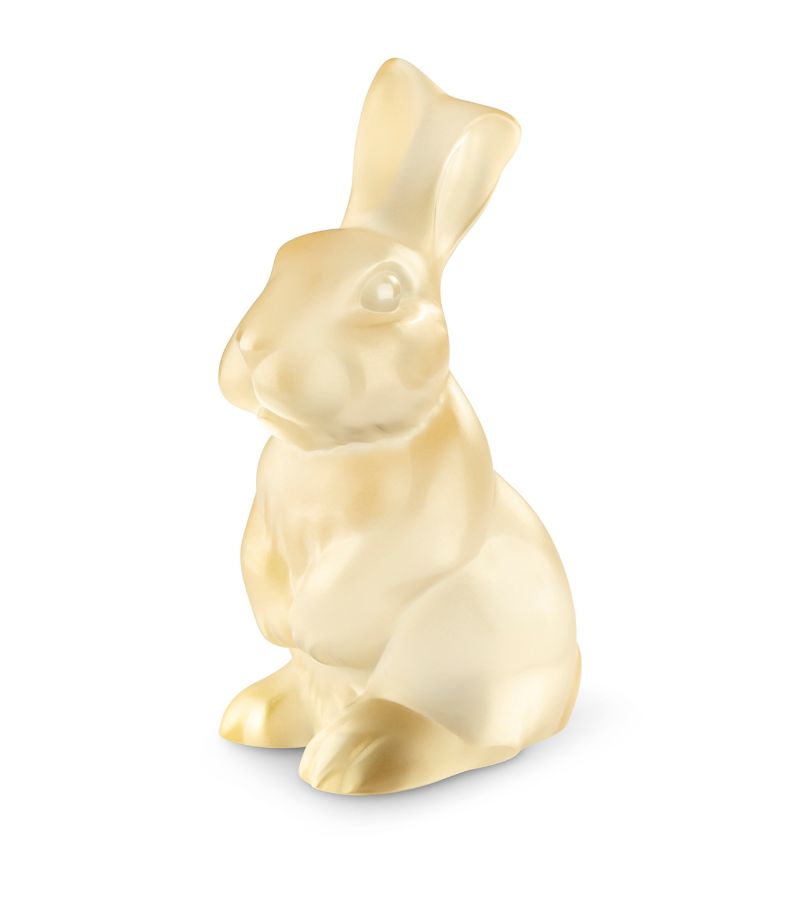 Lalique Lalique Crystal Toulouse Rabbit Sculpture