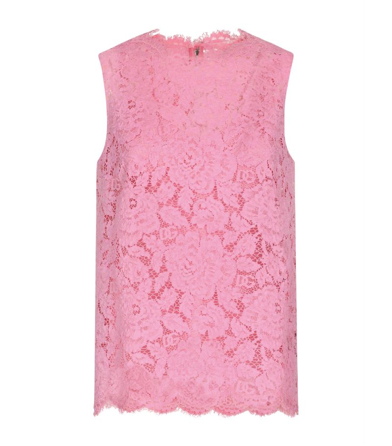 Dolce & Gabbana Dolce & Gabbana Lace Floral Sleeveless Top