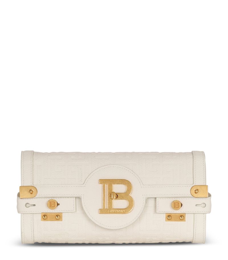 Balmain Balmain Mini Leather Monogram B-Buzz Shoulder Bag