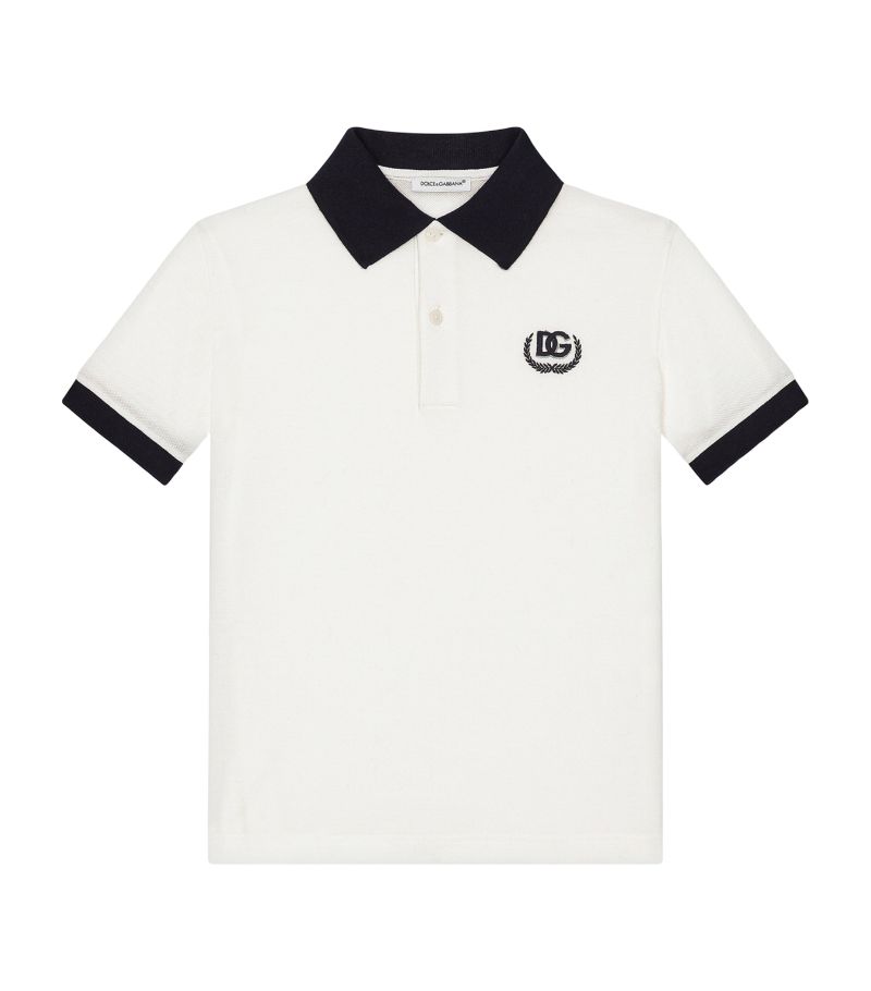 Dolce & Gabbana Dolce & Gabbana Kids Cotton Logo Polo Shirt (8-12 Years)