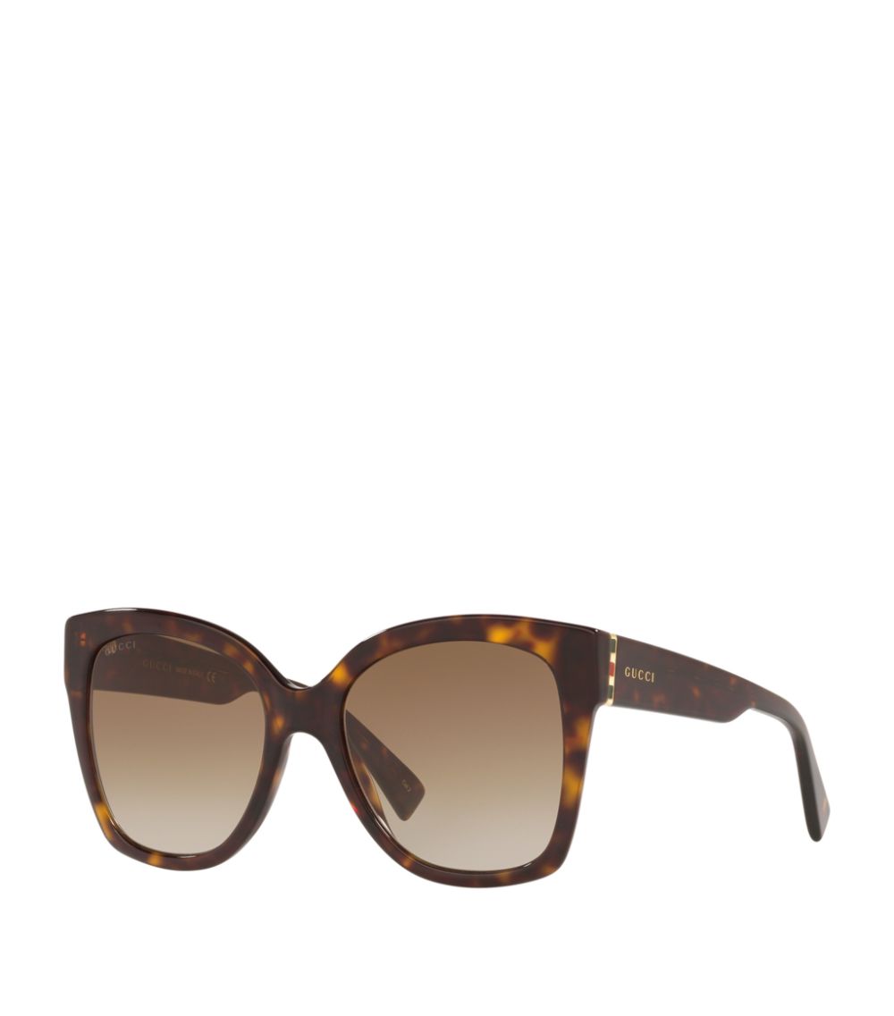 Gucci Gucci Rectangular Tortoiseshell Sunglasses