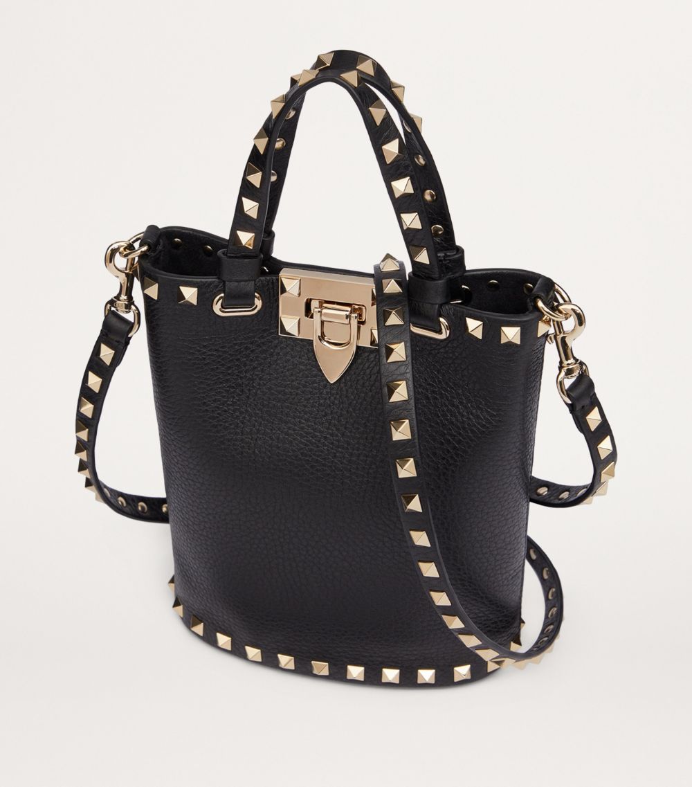 VALENTINO GARAVANI Valentino Garavani Mini Leather Rockstud Top-Handle Bag