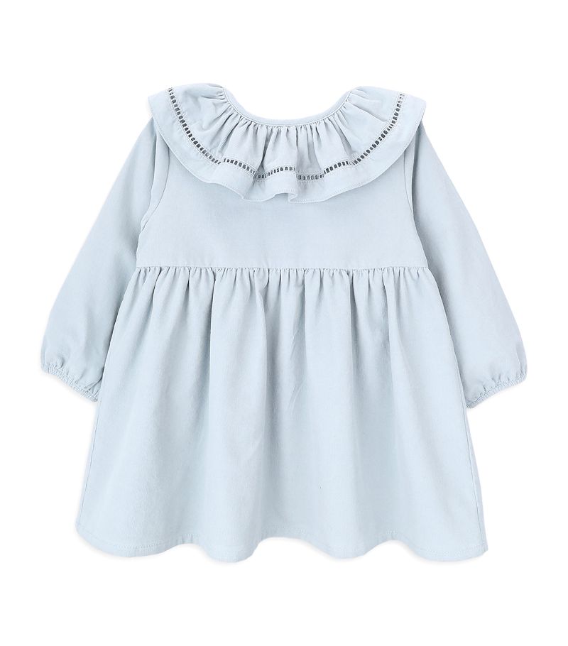  Knot Corduroy Ruffle Ema Dress (3-8 Years)