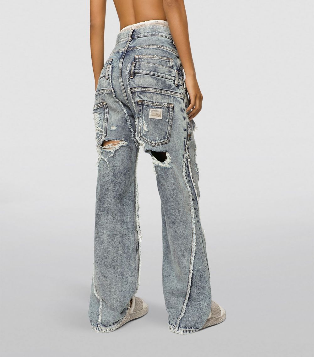 Dolce & Gabbana Dolce & Gabbana Kim Dolce & Gabbana Patchwork Denim Jeans