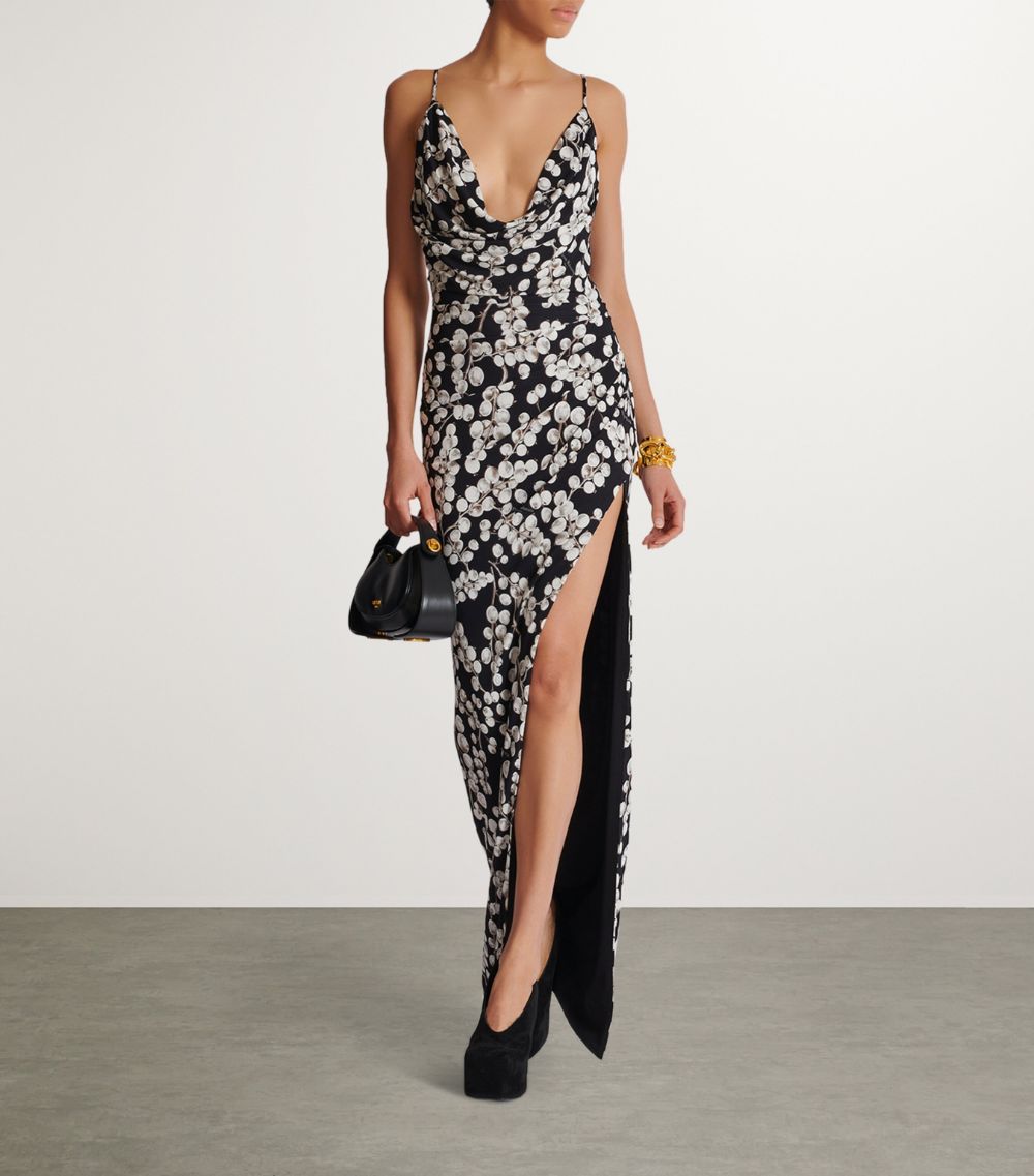 Balmain Balmain Redcurrant Print Maxi Dress