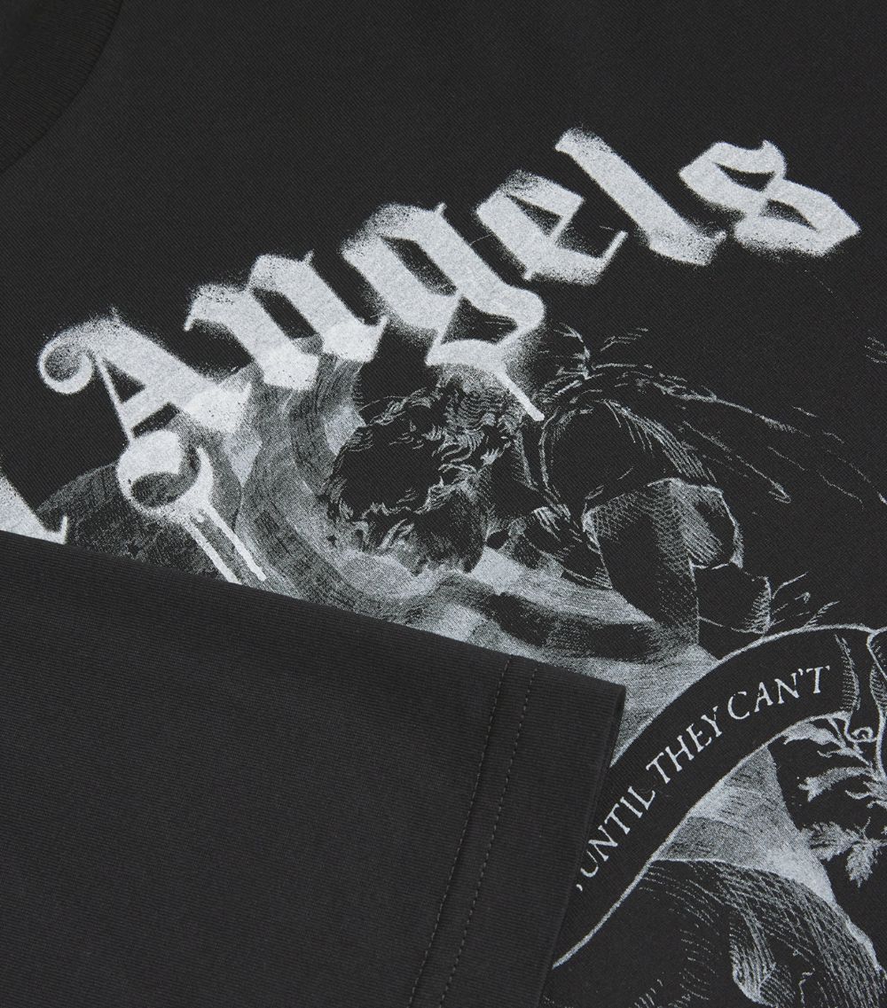 PALM ANGELS Palm Angels Cotton Statement Pencil T-Shirt