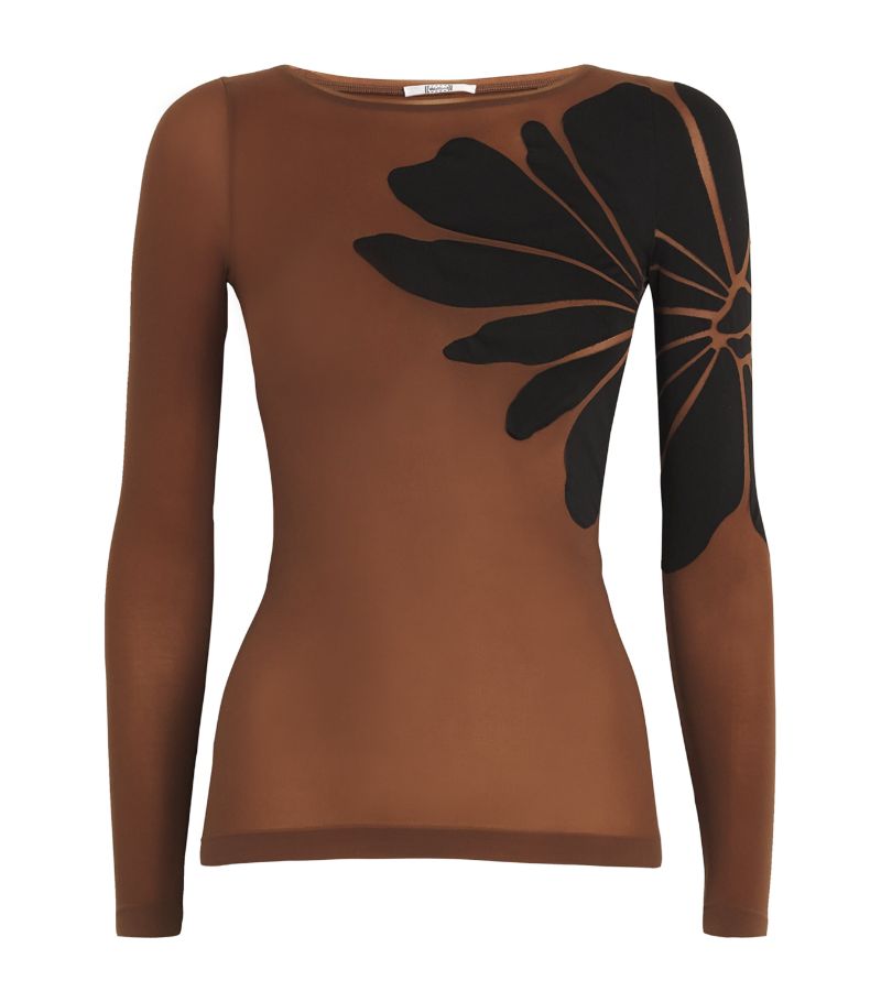 Wolford Wolford Long-Sleeve Body Tattoo Top