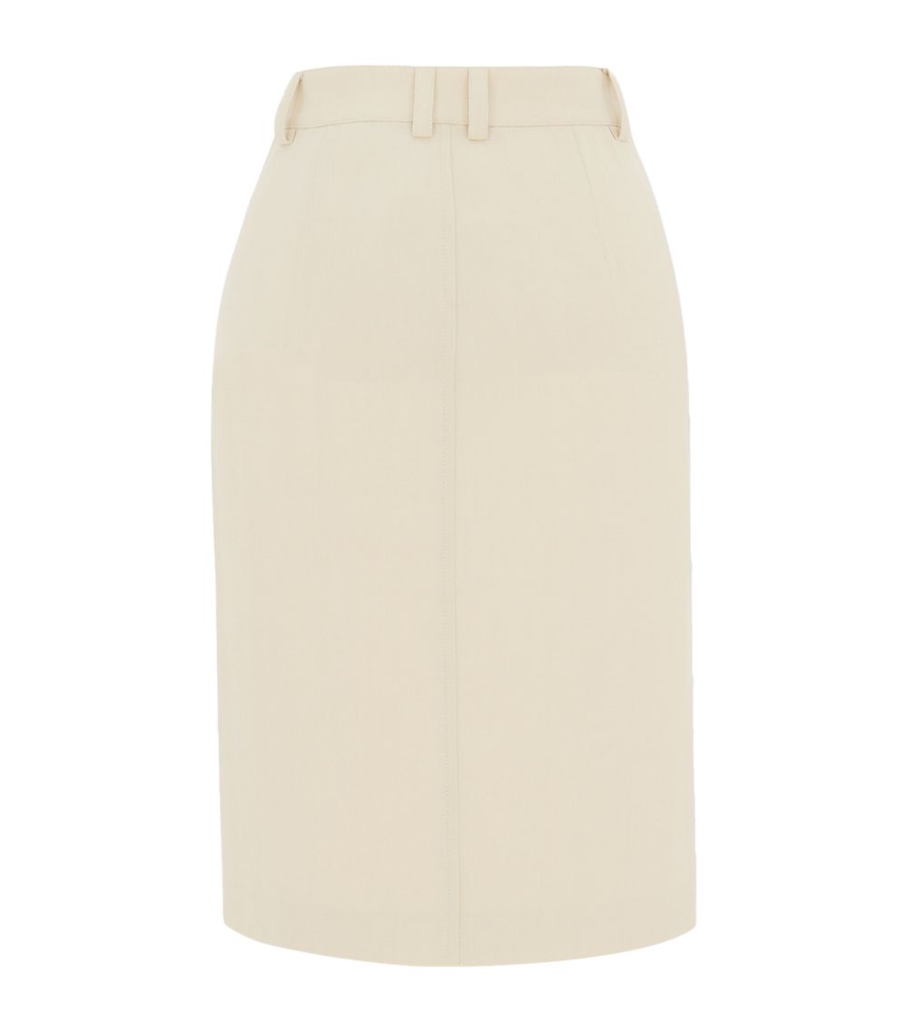 Saint Laurent Saint Laurent Buttoned Midi Skirt