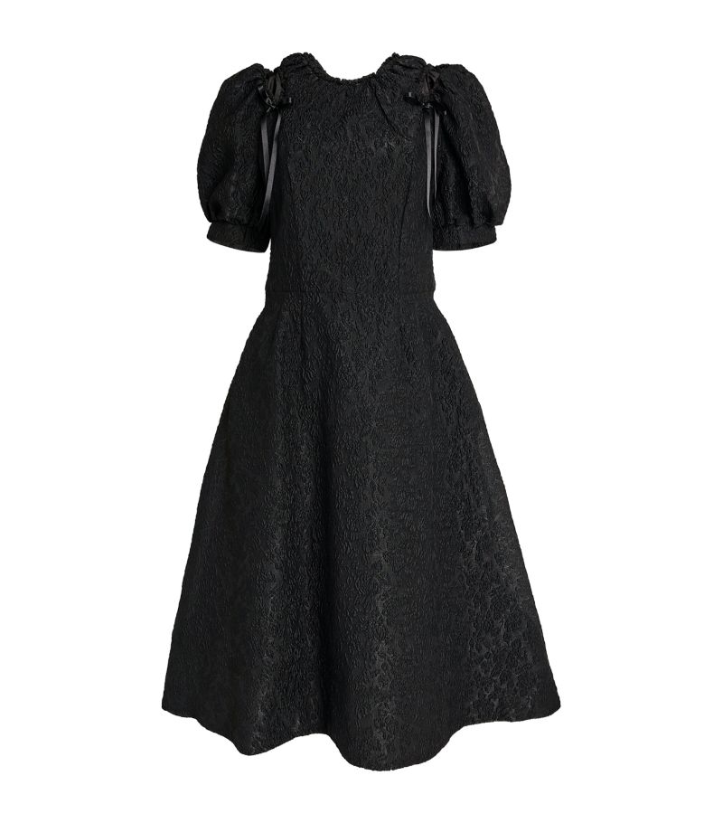 Simone Rocha Simone Rocha Puff-Sleeve Signature Midi Dress