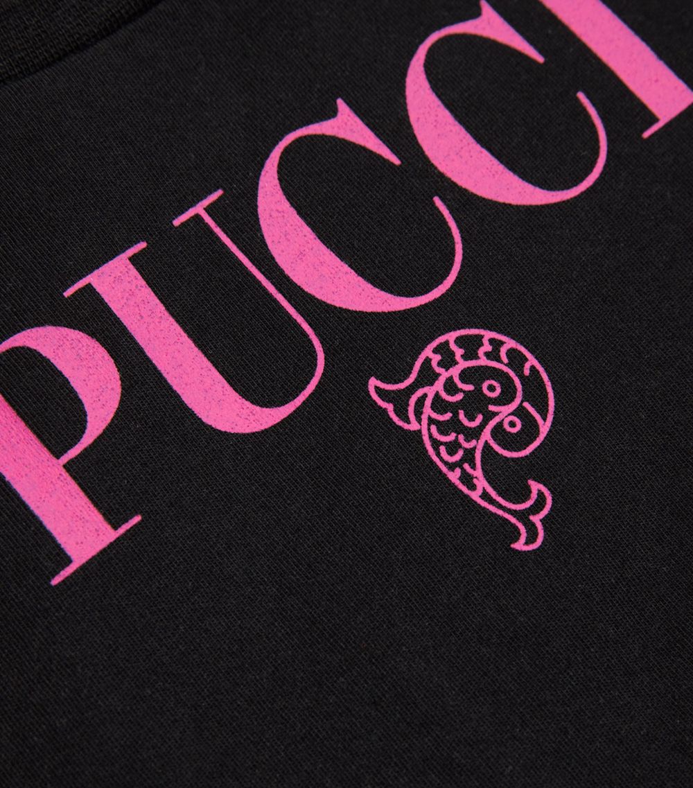 Pucci Junior Pucci Junior Cotton Small Logo T-Shirt (12-14 Years)