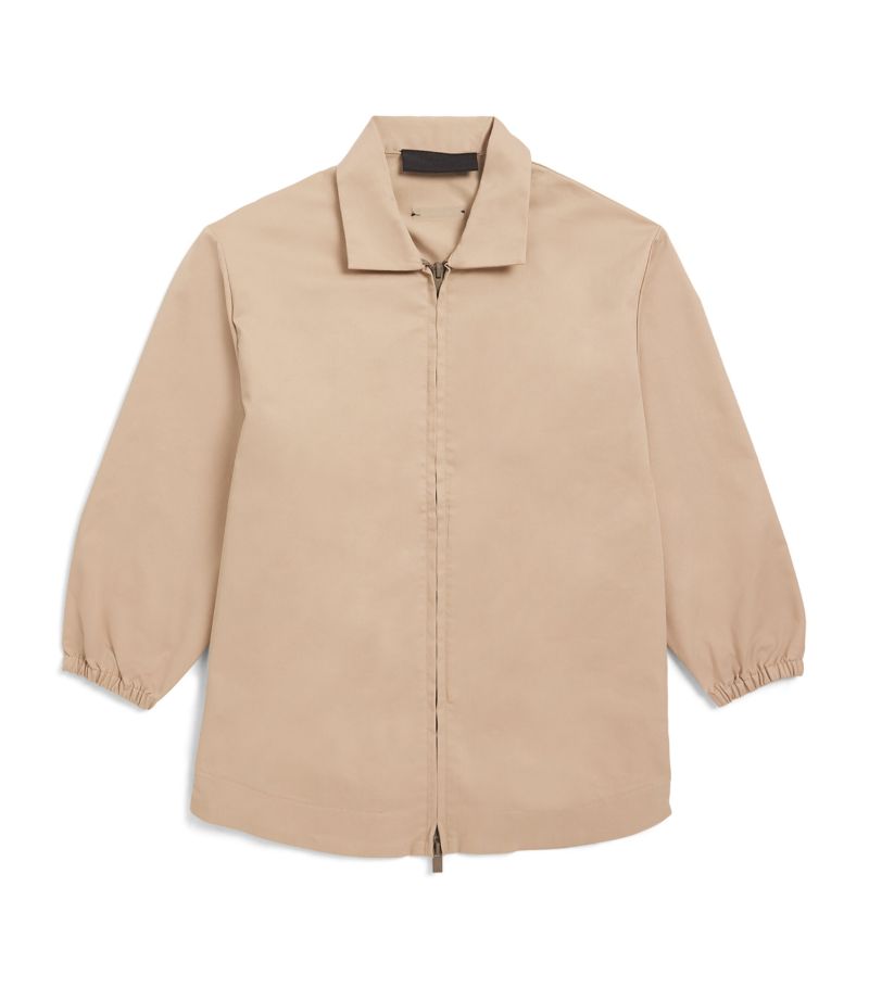 Fear Of God Essentials Kids Fear Of God Essentials Kids Cotton Twill Overshirt (2-16 Years)