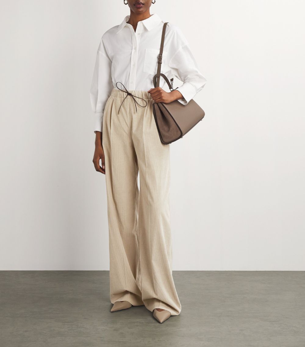 Max Mara Max Mara Corduroy Drawstring Trousers