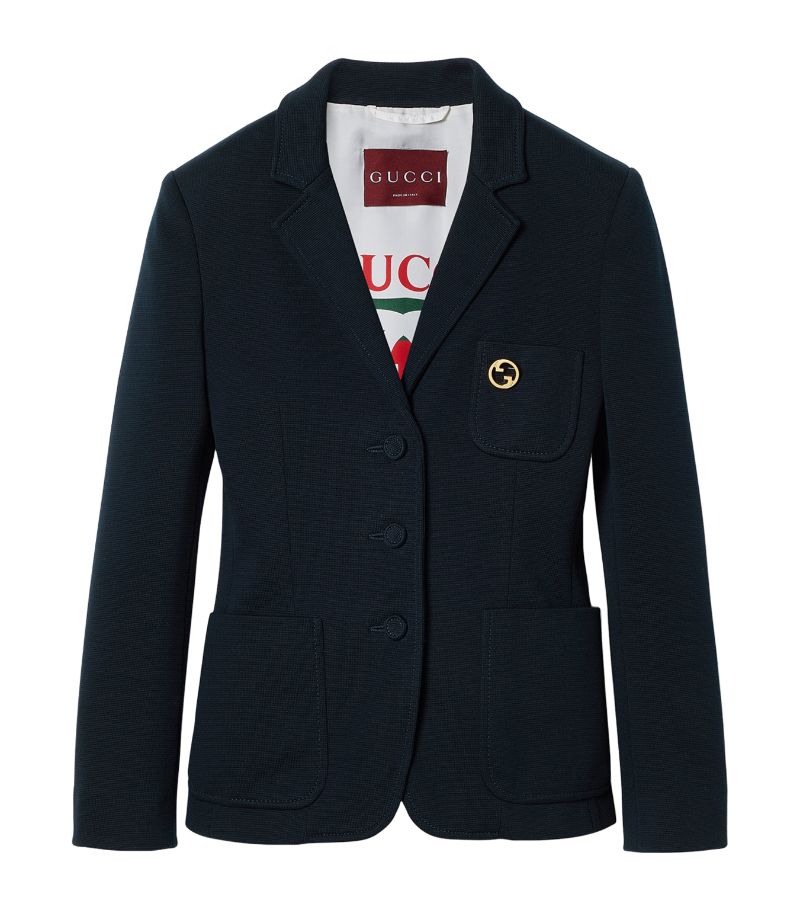 Gucci Gucci Cotton Jersey Blazer