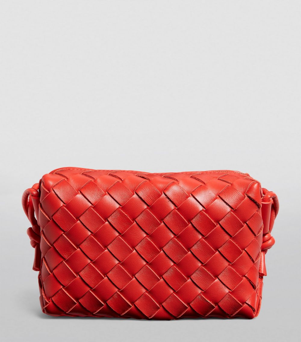 Bottega Veneta Bottega Veneta Mini Leather Intrecciato Loop Cross-Body Bag