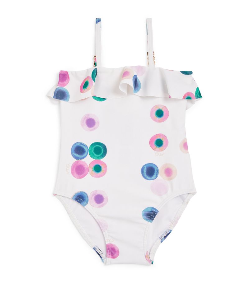 Chloé Kids Chloé Kids Polka-Dot Print Swimsuit (6-18 Months)