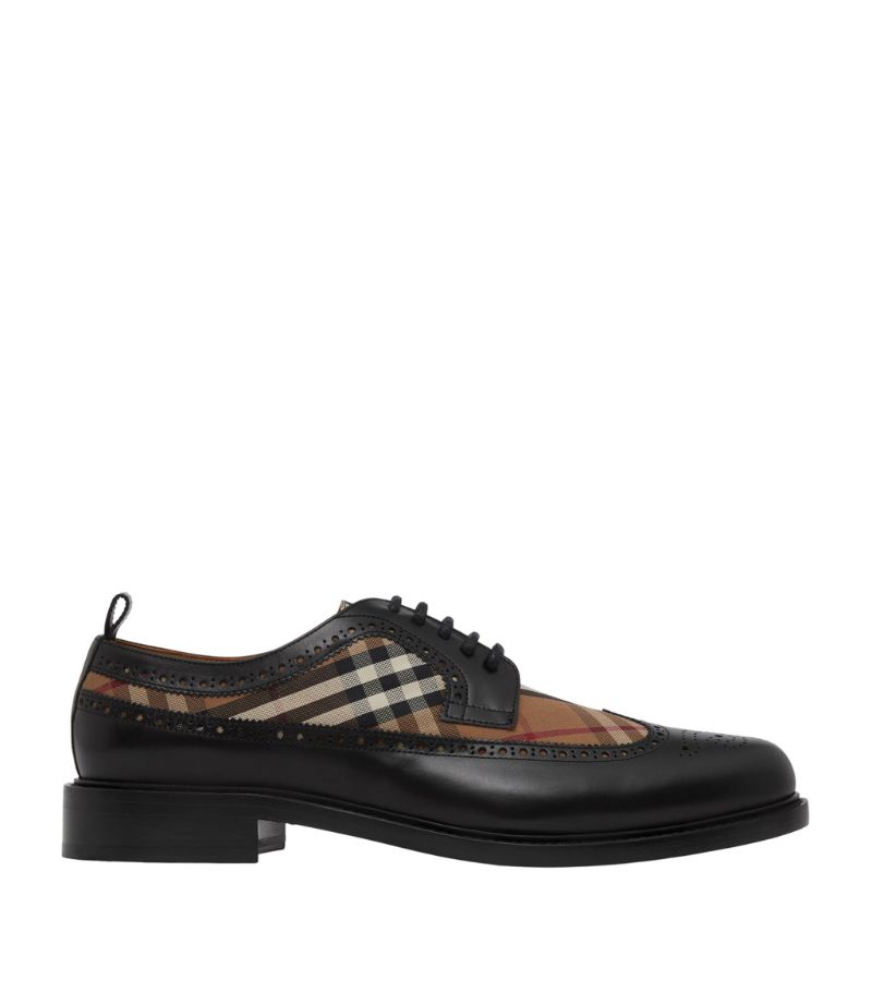 Burberry Burberry Leather Vintage Check Derby Shoes