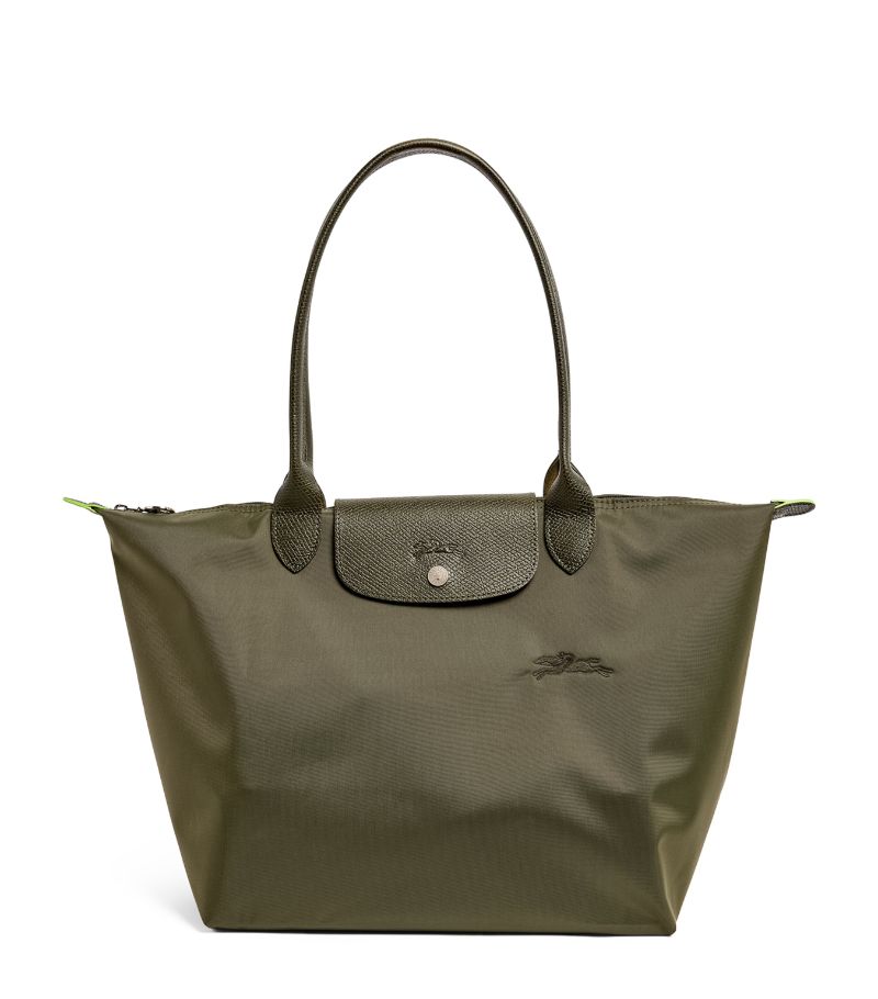  Longchamp Large Le Pliage Green Tote Bag