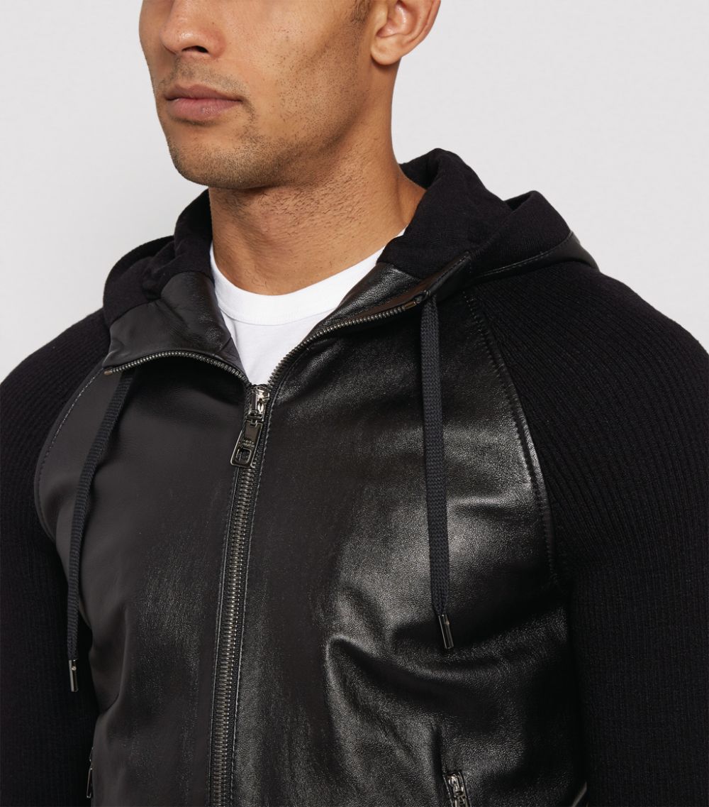 Dolce & Gabbana Dolce & Gabbana Leather Bomber Jacket