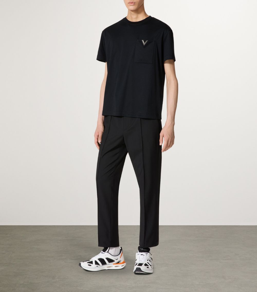 Valentino Valentino Cotton V-Pocket T-Shirt