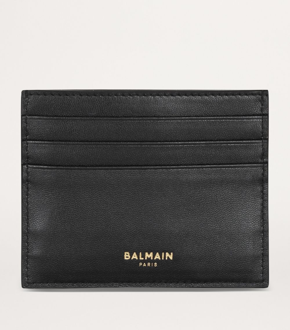 Balmain Balmain Leather B-Buzz Card Holder