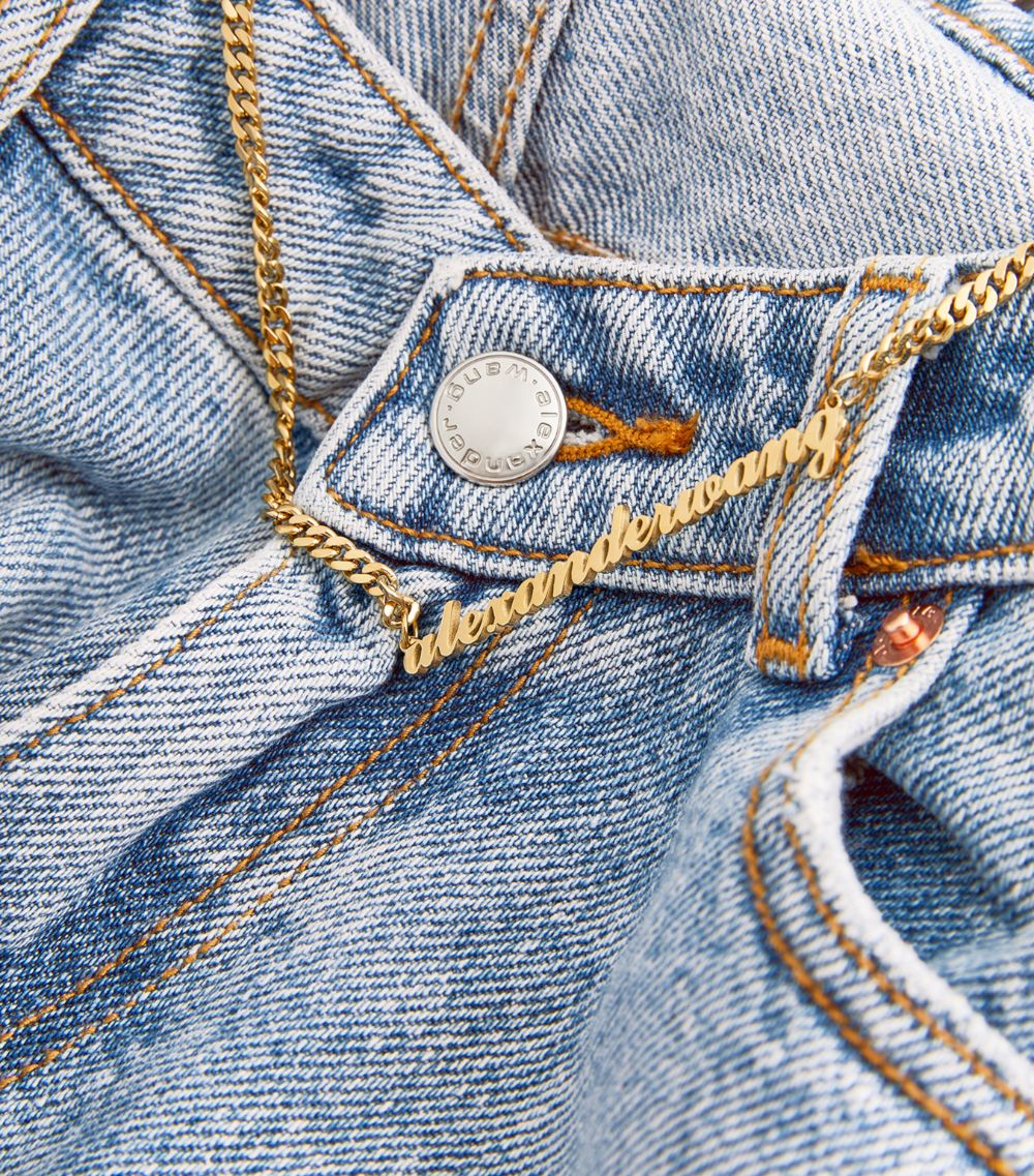 Alexander Wang Alexander Wang Chain-Detail Straight Jeans