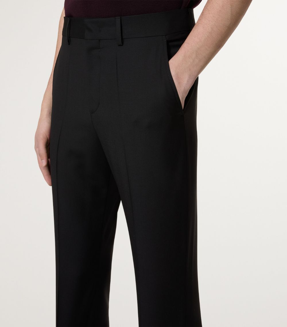 Valentino Valentino Wool-Mohair Slim Trousers