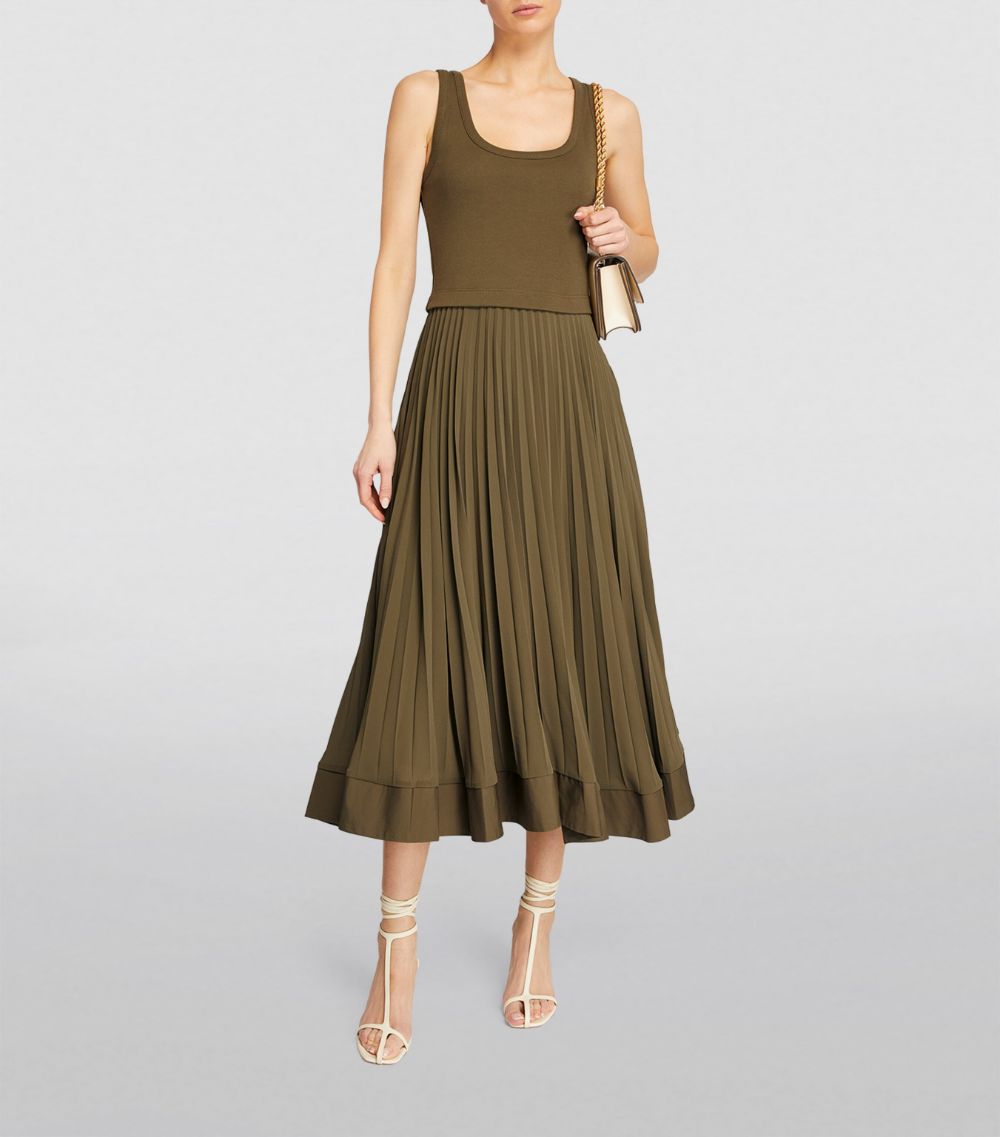  Claudie Pierlot Cotton Pleated Maxi Dress