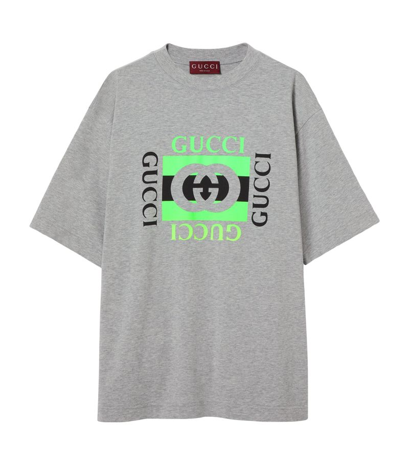 Gucci Gucci Cotton Oversized Logo T-Shirt