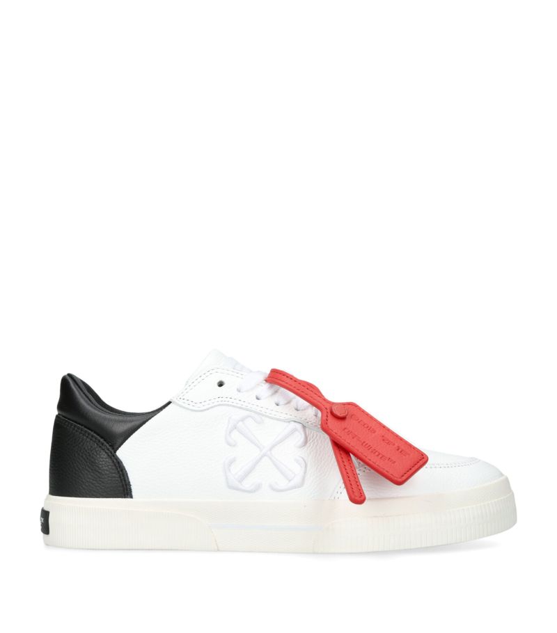 OFF-WHITE Off-White Leather New Vulcanized Low-Top Sneakers