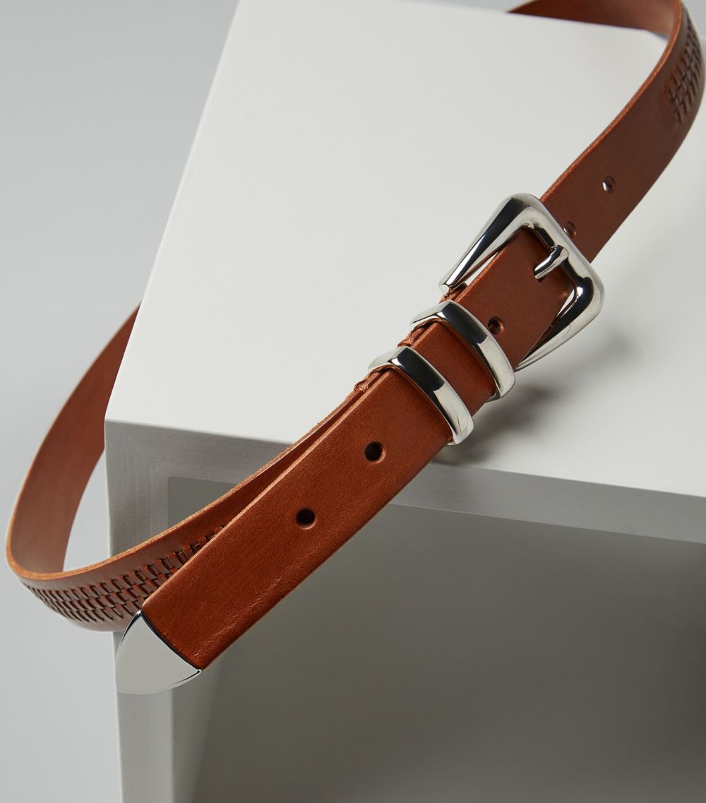 Brunello Cucinelli Brunello Cucinelli Calfskin Braided Belt