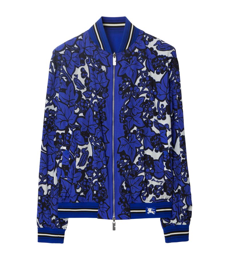 Burberry Burberry Silk Ivy Reversible Bomber Jacket