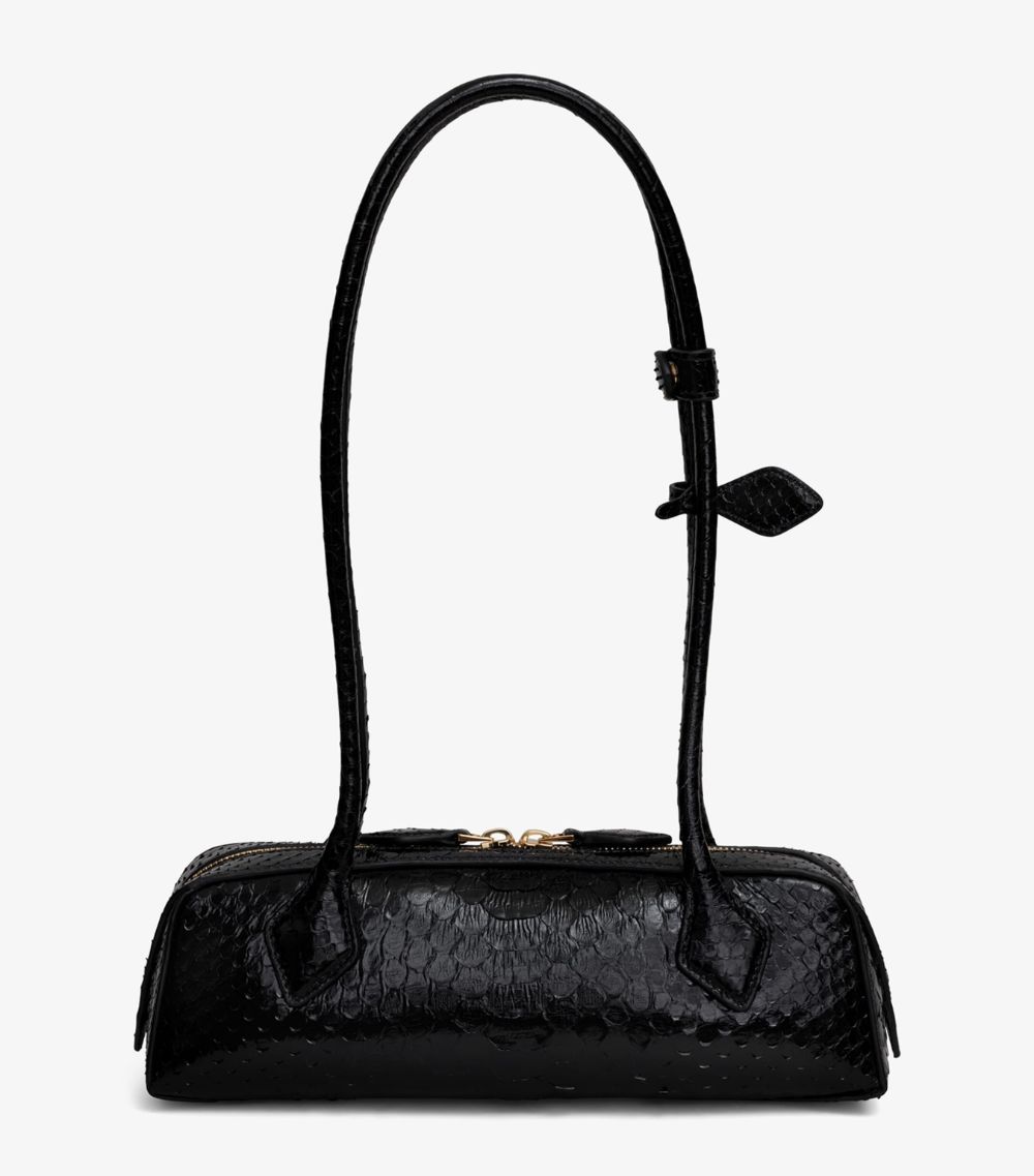 Alaïa Alaïa Small Snakeskin Le Teckel Shoulder Bag