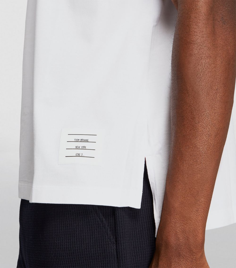 Thom Browne Thom Browne Cotton Name Tag T-Shirt