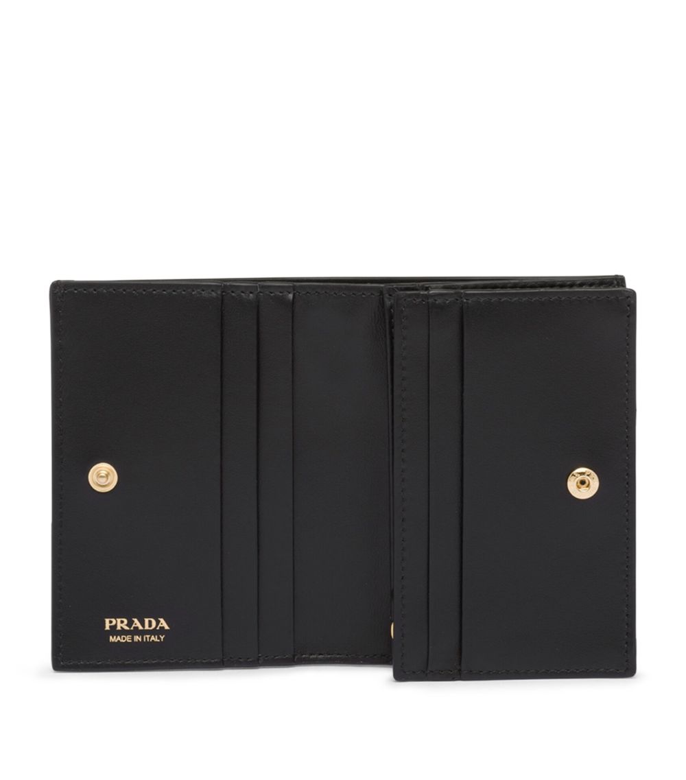 Prada Prada Small Quilted Leather Wallet