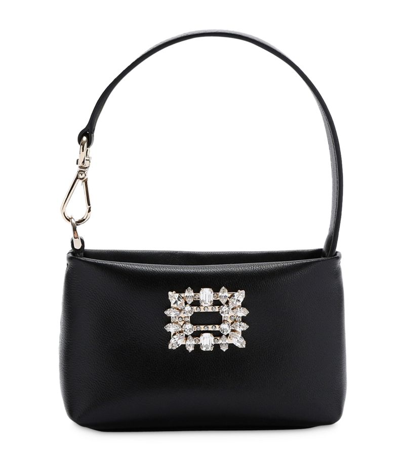 Roger Vivier Roger Vivier Leather Nightlily Shoulder Bag