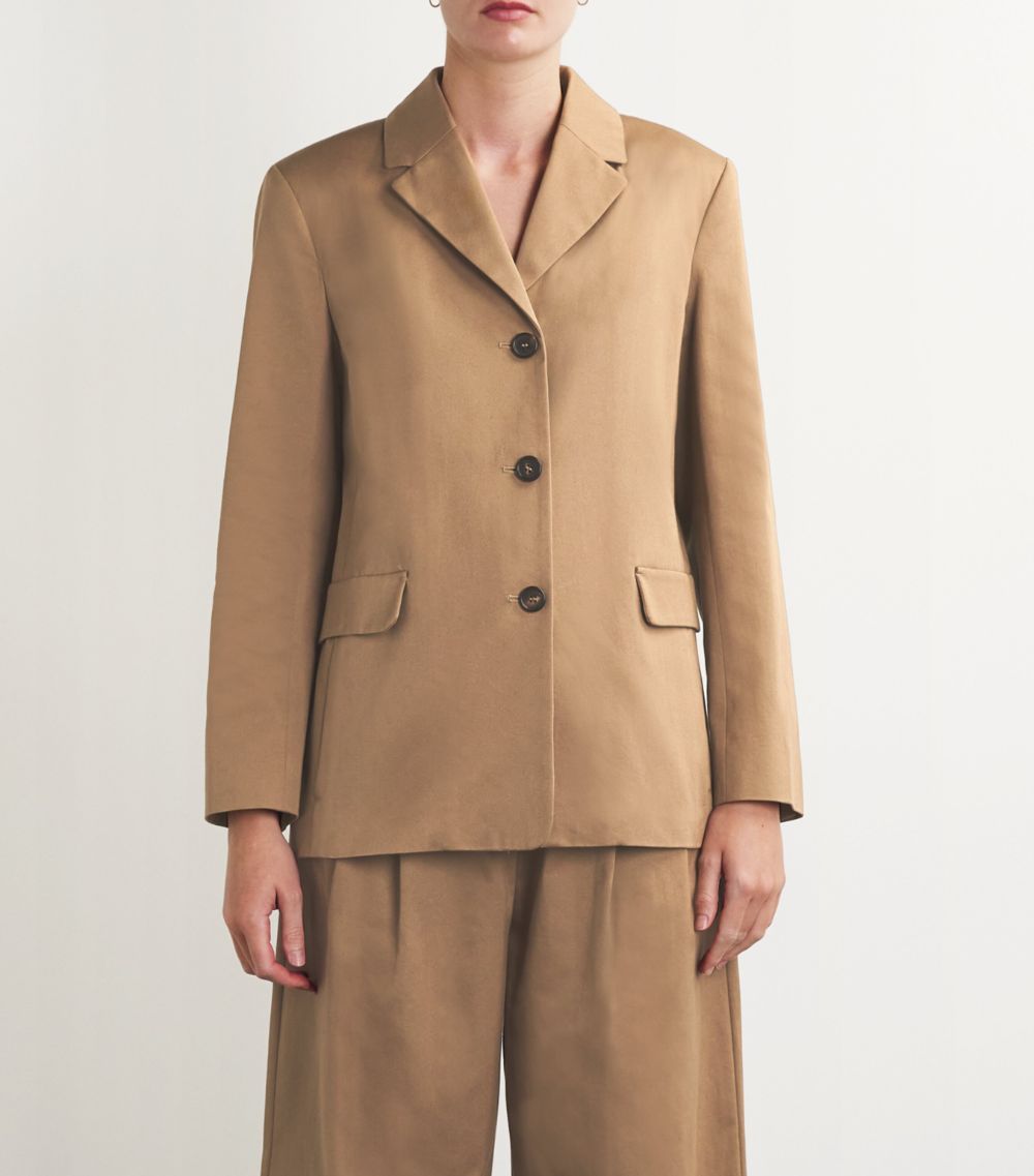 Max Mara Max Mara Cotton Single-Breasted Blazer