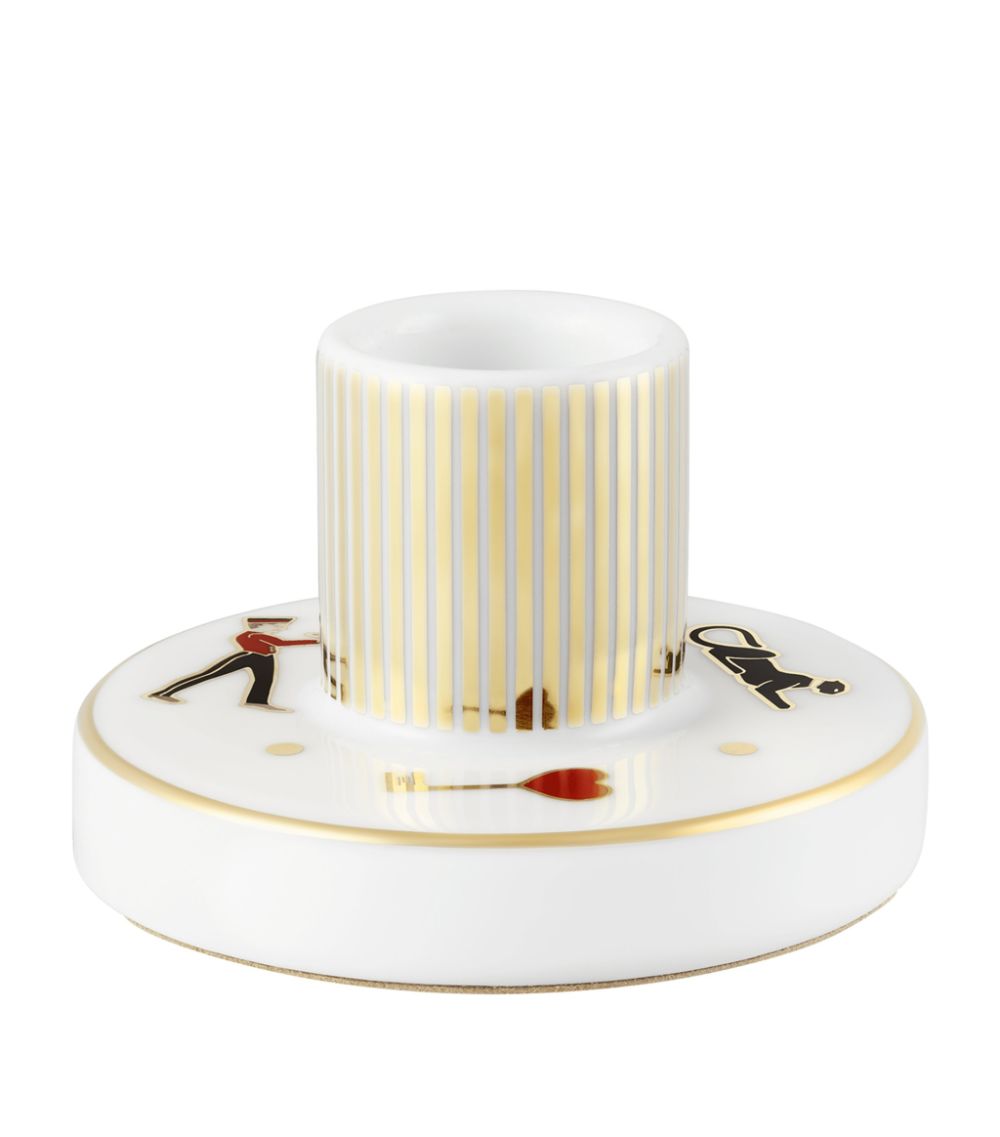 Cartier Cartier Suede-Trim Diabolo De Cartier Candle Holder