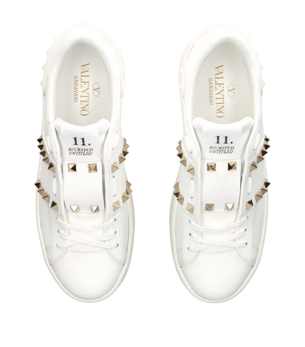 VALENTINO GARAVANI Valentino Garavani Leather Rockstud Platform Sneakers