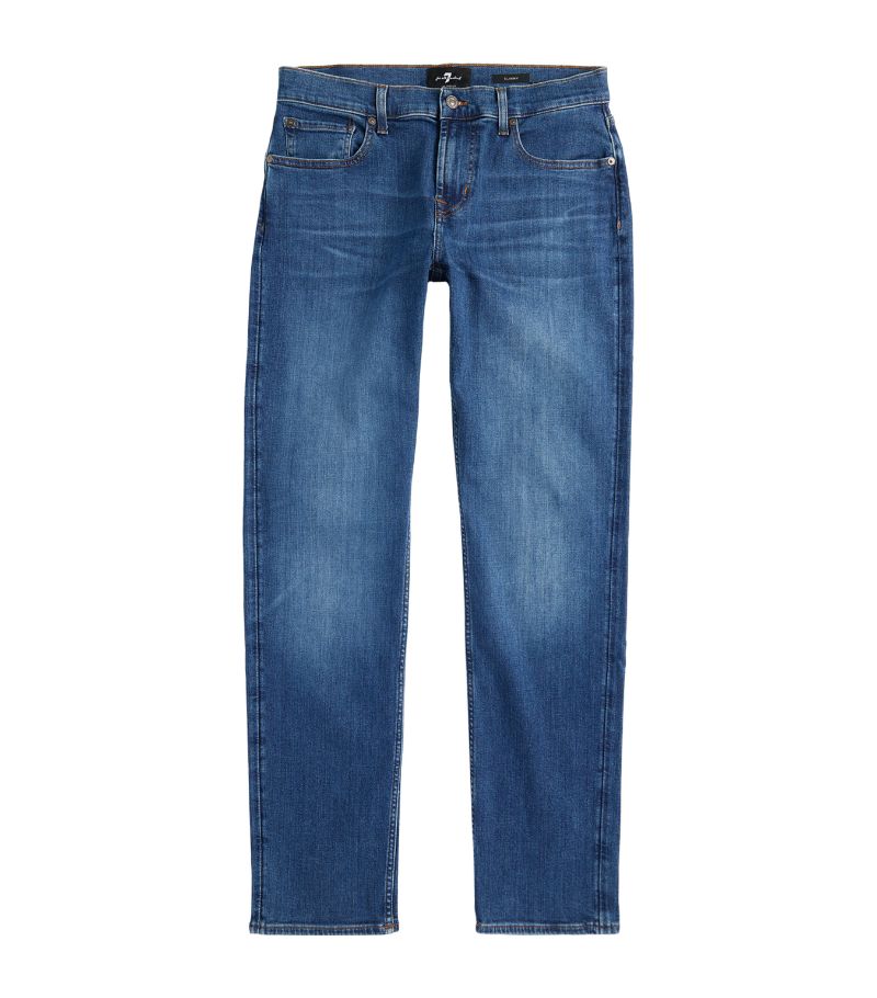 7 For All Mankind 7 For All Mankind Stretch-Cotton Slimmy Straight Jeans